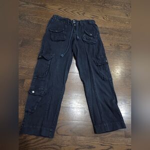 Free People Women's Navy Blue Cargo Pants Sz.S/P